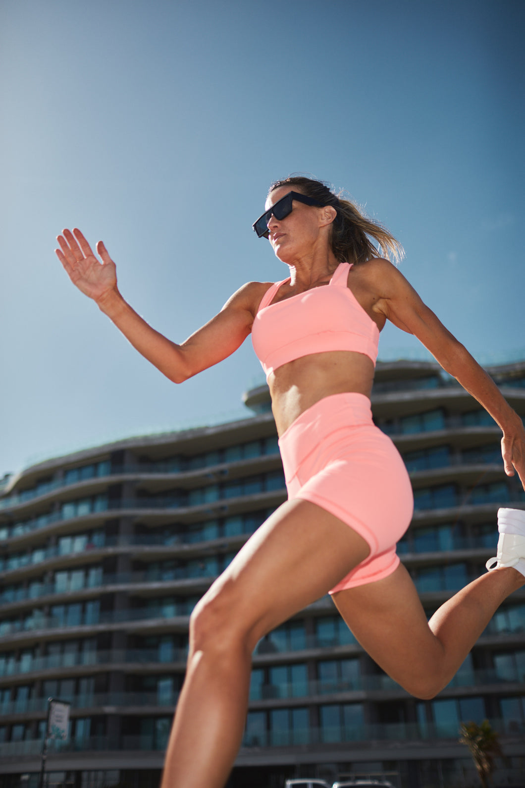 Set Rubí neón Top & Calza corta